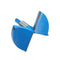 Utoolmart 100mm Forstner Drill Bit, Blue Cemented Carbide Wood Cutter Tool, Hex Shank, 80mm Length Hole Boring Bit