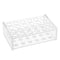 OLYCRAFT 24 Sockets Acrylic Clear Test Tube Rack, Transparent Acrylic Holder for 5ml Test Tubes, Laboratory Display