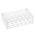 OLYCRAFT 24 Sockets Acrylic Clear Test Tube Rack, Transparent Acrylic Holder for 5ml Test Tubes, Laboratory Display
