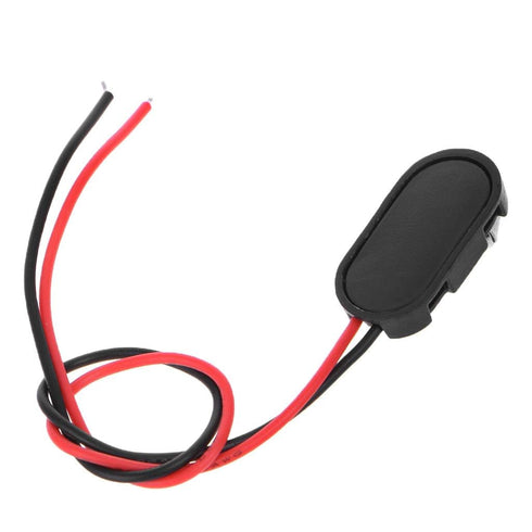 Black Red 9V Battery Clip Connector with Tinned Wire Leads, 150mm Outlets and Accessories