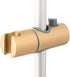 dDanke 24mm 4.4x1.5x0.9in Gold Adjustable Shower Head Holder for Riser Rail ABS Bathroom Slide Bar Mount Bracket