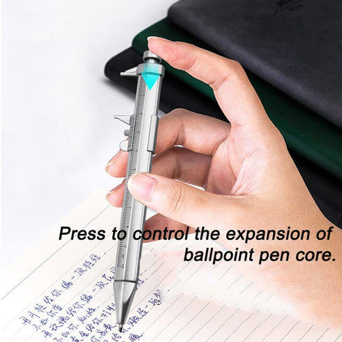 Smgda 2 1 0-100mm in Vernier Caliper Ballpoint Pen Gadget for Men Women Gifts Engineer Woodworkers Carpenter Student