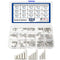 XINGYHENG 225Pcs M2 M3 M4 304 Stainless Steel Dowel Pins Assortment Kit with Storage Box