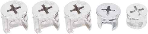 75pcs Cam Lock Fittings Cam Nut Set, 3-in-1 Connector Fastener for Furniture, Screws