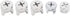 75pcs Cam Lock Fittings Cam Nut Set, 3-in-1 Connector Fastener for Furniture, Screws