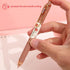 Quick Dry Ink Pens, Kawaii Ballpoint pens, Retractable Gel Pen, 0.5mm Fine Point Black Ink Smooth Writing for School Office Home, Pack of 4pcs (Rose) by Jisomin