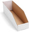 EXYGLO Cardboard Storage Bins 35 Pack, 15x4x4.5 Inch Cardboard Boxes, Corrugated Organizer Bins for Pantry, Shelves,