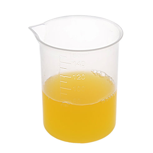 uxcell Measuring Cup 150ml, PP Plastic Graduated Beaker, Transparent for Lab Kitchen, 3pcs
