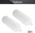 Othmro 2pcs 2000ml Plastic Lab Cylindrical Chemical Reagent Bottle, Small Mouth with Scale for Liquid Storage.