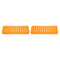 YOKIVE 2Pcs Double Panel Polypropylene Test Tube Rack Holder for 0.2ml, 0.5ml, 1.5ml, 2ml Lab Test Tubes (Orange,