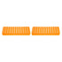 YOKIVE 2Pcs Double Panel Polypropylene Test Tube Rack Holder for 0.2ml, 0.5ml, 1.5ml, 2ml Lab Test Tubes (Orange,