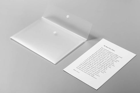 VANRA Poly File Folder Pockets - Plastic Envelope Document Organizer with Snap Button Closure, A4 Size, 5 Pack