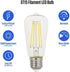 5363000 8 (100 ST15 Dimmable Bulb, Westinghouse Lighting Watt Watt Equivalent) Clear Filament LED Light Medium Base