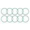 uxcell Fluorine Rubber O-Rings, 34mm OD, 31mm ID, 1.5mm Width FKM Seal Gasket for Machinery Plumbing, Pack of 10