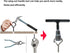 T Handle Wing Nut Driver Hand Tool for Eye Screws, C Hook Bolt, Q-Hanger, Screw Hooks, and Wing Nuts