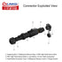 CNLINKO LP-16 IP68 Industrial Waterproof Connector, Quick Plug Circular Connector M16 2-9 Pin Flange Socket