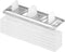 Prime-Line Nylon Adjustable Floor Guide and Carpet Riser, White and Metallic (Single Pack)