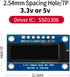 Generic 0.91 Inch 12832led OLED LCD Module Dot Matrix SPI Serial Screen HD OLED Module (Yellow Light)