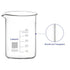 Glass Beaker, 1 Pack Borosilicate Glass Graduated Low Form Griffin Beaker with Pouring Spout Lab Beaker, 50 ml, High Temperature Resistance, Laboratory use