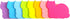 Cute Cat Sticky Notes 8 Color Bright Colorful Sticky Pad 75 Sheets/Pad Self-Sticky Note Pads (8 Color)