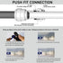 Malida Acetal Copolymer Tube Fitting, Reducing Straight Union, 3/8" x 1/4" Tube OD, Pack of 10