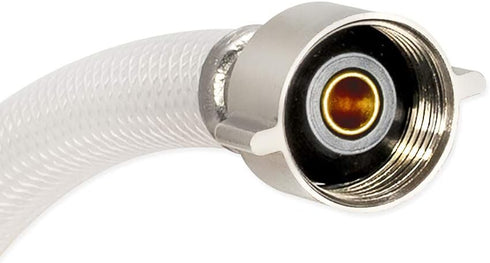 12 Inch Flexible Toilet Connector by Eastman, 7/8 Inch Ballcock x 3/8 Inch Compression