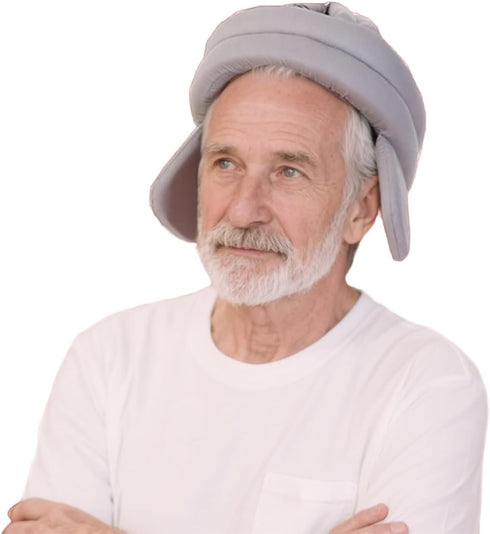 PENINSULA LOVE Elderly Protective Hat Thick Soft Helmet Seniors Anti-Fall Head Protection Hat Adjustable Safety Helmet