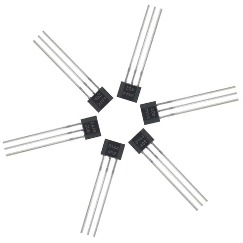 30pcs a3144 3144 oh3144 ah3144e 3-pin Hall Effect Sensor - Magnetic Detector Switch for ebike and Electronics
