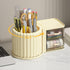 Rotating Pen Holder - Convenient Makeup Brush Organizer and Desktop Pen Supply Holder for Office