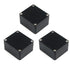 YXQ 63x58x35mm Waterproof Electric Project Case Junction Box with Cover, Black Plastic, 3-Pack