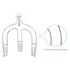 stonylab Glass Vacuum Receiving Adapter, Borosilicate Glass Distillation Apparatus with 24/40 Standard Joint
