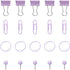 Push Pin Clips, Office Decor, Purple Office Supplies for Women, Paper Clips Push Set, Mini Binder Organizer