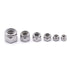 EASTLO 10# 24 304 18-8 50 Pack Nylon Insert Hex Lock Nuts Stainless Locknuts, Hex Drive, Bright Finish, Stainless Steel