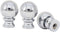 Simhoa 3 Pieces Lamp Finials Lamp Shade Toppers Nut Decoration,Aluminum Alloy,Oil Rubbed,DIY Ball