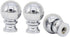 Simhoa 3 Pieces Lamp Finials Lamp Shade Toppers Nut Decoration,Aluminum Alloy,Oil Rubbed,DIY Ball