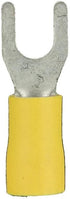 Install Bay YVST10 Yellow Spade Terminal Vinyl Connector, 12/10 Gauge #10 (100-Pack)