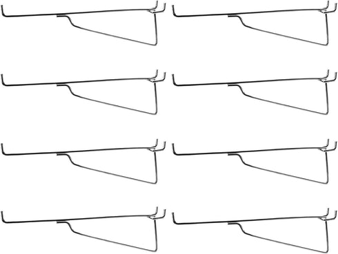 NORJIN 8 Pcs 8 Inch Metal Pegboard Hooks, Pegboard Accessories for Workbench, Kitchen, Garage, Retail Shop, Office