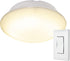 300 Closets, 58823-T1 Energizer LED Ceiling Light Fixture, Battery Operated, Wireless Wall Switch Remote, Lumens