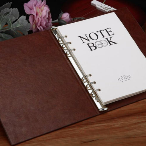 SUPERFINDINGS 4Pcs 6-Hole Ring Binder Mechanisms Replacement Kit, A5 Notebook, Metal Clip Ring Binder