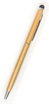 Scripture Pens with Stylus - I Can Do All Things, Gold Narrow Ballpoint Pen with Clip & Black Ink, Christian Gift