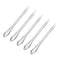 uxcell Micro Scoop 125mm Stainless Steel Reagent Sampling Lab Spoon, 5Pcs