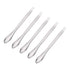 uxcell Micro Scoop 125mm Stainless Steel Reagent Sampling Lab Spoon, 5Pcs