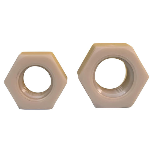 happinesspark M2 10pcs PEEK Hex Nuts - High Temperature & Chemical Resistant Plastic Fasteners Kit for Electronics