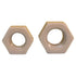 happinesspark M2 10pcs PEEK Hex Nuts - High Temperature & Chemical Resistant Plastic Fasteners Kit for Electronics
