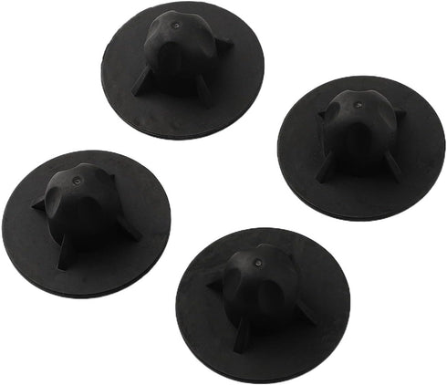 Linnkyfloa 4pcs Covers(16mm) Camping Chair Leg Caps Rubber Feet Protectors, Moon Chair Leg Covers, Folding Chair Foot