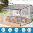 9x12FT,Clear Grommets,Transparent Clear Tarps Heavy Duty Waterproof Plastic Tarp with PVC Vinyl Tarpaulin