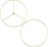 13.7"/35cm Antrader Wire Lamp Shade Rings Metal DIY Drum Lamp Shade Ring for Connecting Lamps Harp, Lampshade Holder