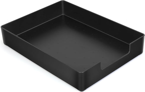 Letter-Size Tray, A4 Plastic Paper Tray, Desk Drawer Organizer, Multi-use Large Storage Basket for Home, Office