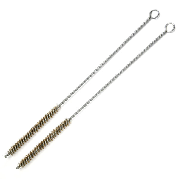 Utoolmart 2pcs Copper Wire Cleaning Brush, Spiral Power Tube Brush, 0.4-inch Diameter, 12-inch Length