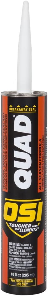 OSI Quad Window, Door and Siding Sealant Gray 513 - 10 fl oz Cartridge
